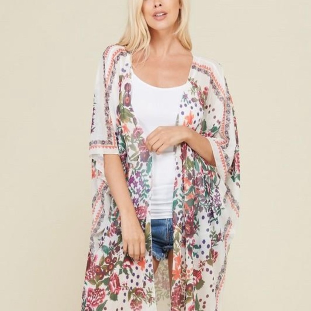 Scarf Floral Kimono